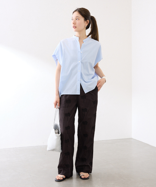 FRAMeWORK（フレームワーク）の「COUTURE D`ADAM/クチュールドアダム parm tree embroidery パンツ（その他パンツ・レディース・ブラック・MEDIUM/SMALL）」の2枚目の写真