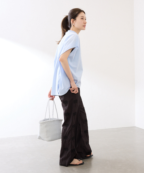 FRAMeWORK（フレームワーク）の「COUTURE D`ADAM/クチュールドアダム parm tree embroidery パンツ（その他パンツ・レディース・ブラック・MEDIUM/SMALL）」の3枚目の写真