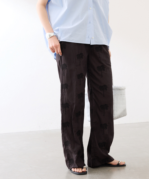 FRAMeWORK（フレームワーク）の「COUTURE D`ADAM/クチュールドアダム parm tree embroidery パンツ（その他パンツ・レディース・ブラック・MEDIUM/SMALL）」の8枚目の写真