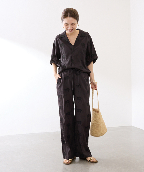 FRAMeWORK（フレームワーク）の「COUTURE D`ADAM/クチュールドアダム parm tree embroidery パンツ（その他パンツ・レディース・ブラック・MEDIUM/SMALL）」の12枚目の写真