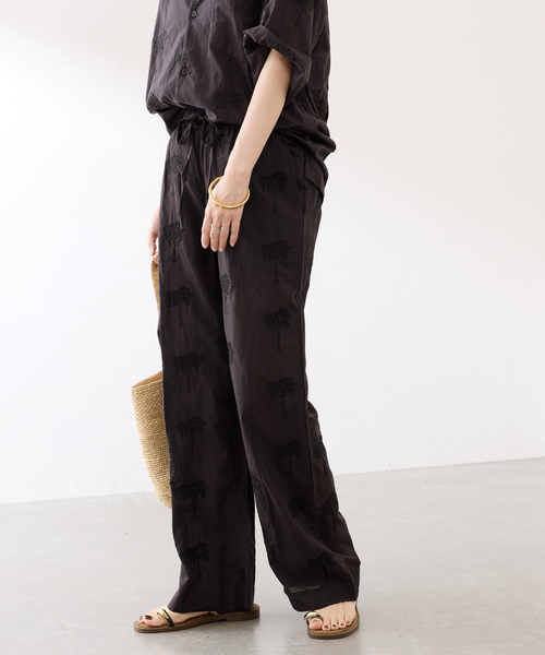 FRAMeWORK（フレームワーク）の「COUTURE D`ADAM/クチュールドアダム parm tree embroidery パンツ（その他パンツ・レディース・ブラック・MEDIUM/SMALL）」の15枚目の写真