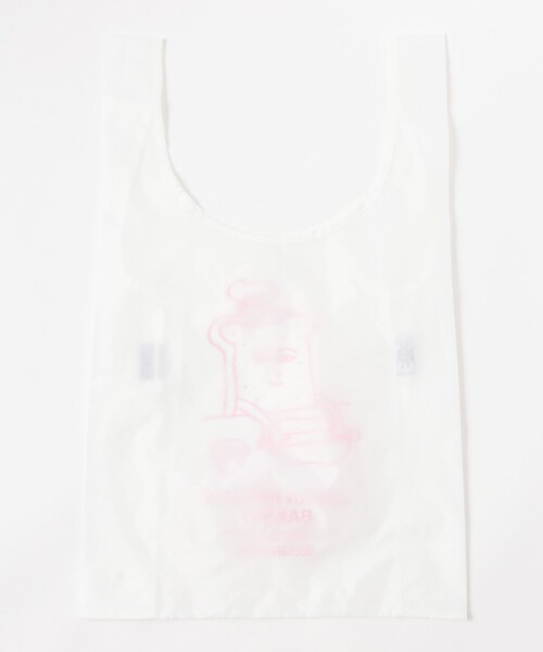 BAGGU(バグー)の「HONGAMA × BAGGU / LOGAN BREAD'S BAKERY ECO BAG(エコバッグ/サブバッグ・レディース・チャコールグレー/ホワイト・ONE SIZE)」の14枚目の写真