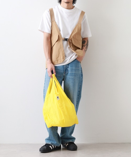 C&X MARKET(シーアンドエックスマーケット)の「C&X MARKET エコバッグ ボウル-L(エコバッグ/サブバッグ・メンズ・グレー/ブルー/ピンク/イエロー/ネイビー/グリーン・ONE SIZE)」の21枚目の写真
