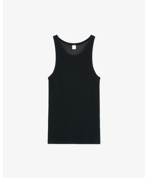 FRONT 11201(フロントワンワントゥーオーワン)の「Tricot Mesh Tank Top(Tシャツ/カットソー・メンズ・ホワイト/ブラック・1/2/S/M/L/XL)」の2枚目の写真