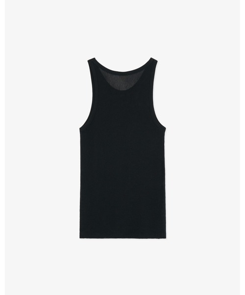 FRONT 11201(フロントワンワントゥーオーワン)の「Tricot Mesh Tank Top(Tシャツ/カットソー・メンズ・ホワイト/ブラック・1/2/S/M/L/XL)」の5枚目の写真