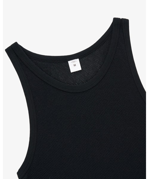 FRONT 11201(フロントワンワントゥーオーワン)の「Tricot Mesh Tank Top(Tシャツ/カットソー・メンズ・ホワイト/ブラック・1/2/S/M/L/XL)」の6枚目の写真