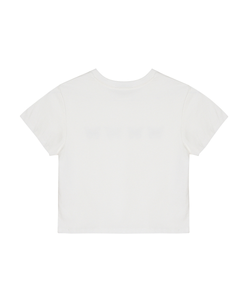 NICK&NICOLE(ニックアンドニコール)の「MINI BUTTERFLY GRAPHIC TOP_WHITE(Tシャツ/カットソー・レディース・その他・FREE)」の2枚目の写真