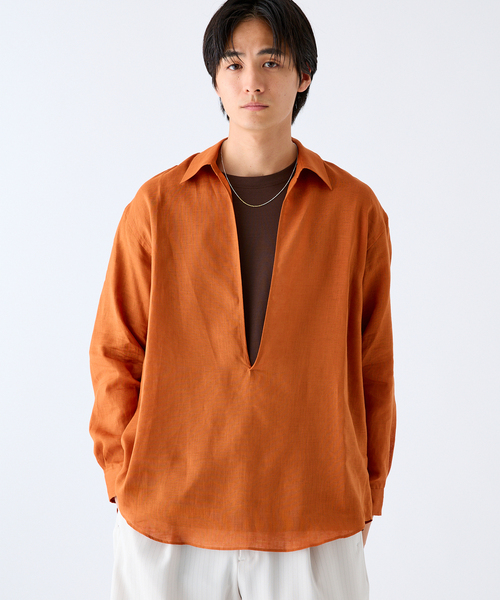 Linen Skipper Shirt (леняная рубашка‑скаппер)