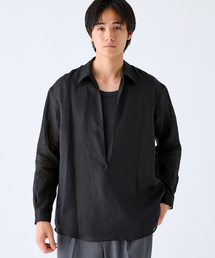リネン スキッパー シャツ