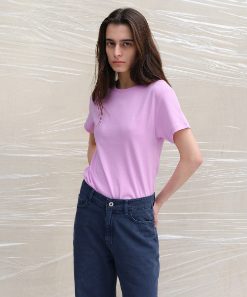LEVAR(レバー)の「All-day Cotton Rib T-shirt - Cotton-candy Pink(Tシャツ/カットソー・レディース・その他・MEDIUM/SMALL)」の2枚目の写真