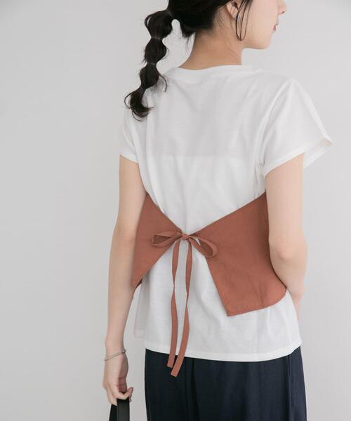 ITEMS URBANRESEARCH(アイテムズ アーバンリサーチ)の「ドッキングビスチェTシャツ(Tシャツ/カットソー・レディース・ブラック/レッド系その他/ベージュ・FREE)」の3枚目の写真