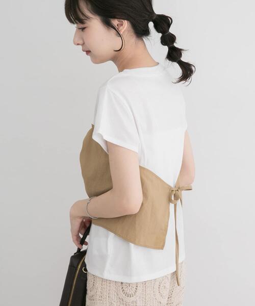 ITEMS URBANRESEARCH(アイテムズ アーバンリサーチ)の「ドッキングビスチェTシャツ(Tシャツ/カットソー・レディース・ブラック/レッド系その他/ベージュ・FREE)」の16枚目の写真