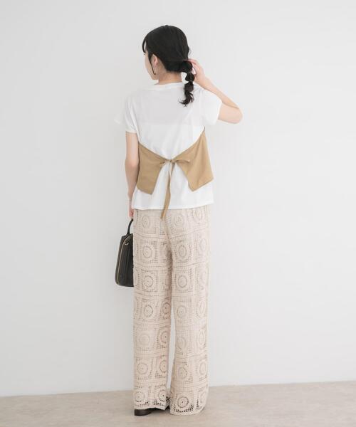 ITEMS URBANRESEARCH(アイテムズ アーバンリサーチ)の「ドッキングビスチェTシャツ(Tシャツ/カットソー・レディース・ブラック/レッド系その他/ベージュ・FREE)」の20枚目の写真