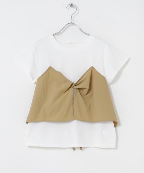 ITEMS URBANRESEARCH(アイテムズ アーバンリサーチ)の「ドッキングビスチェTシャツ(Tシャツ/カットソー・レディース・ブラック/レッド系その他/ベージュ・FREE)」の21枚目の写真