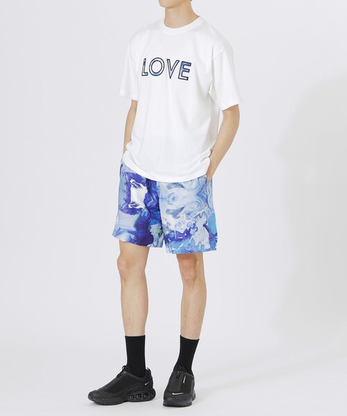 LOVELESS(ラブレス)の「【KANAKO SASAKI】コラボレーション グラフィックショートパンツ(その他パンツ・メンズ・ブルー系その他4/ブラック・L/M)」の9枚目の写真