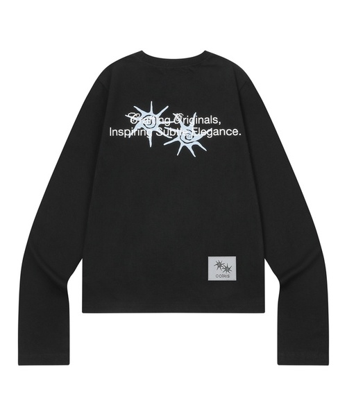 COIRIS(コイリス)の「ローネックバックレタリングロングスリーブTシャツ(3カラー)(Tシャツ/カットソー・レディース・チャコールグレー/ブラック/カーキ/ホワイト・FREE)」の1枚目の写真
