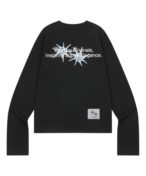 COIRIS(コイリス)の「ローネックバックレタリングロングスリーブTシャツ(3カラー)(Tシャツ/カットソー・レディース・チャコールグレー/ブラック/カーキ/ホワイト・FREE)」の12枚目の写真