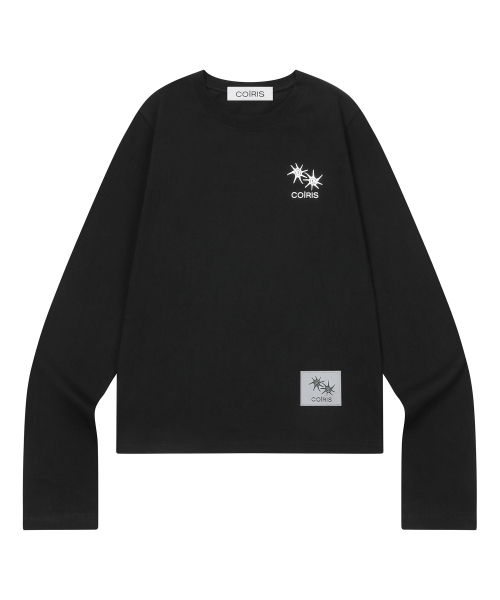 COIRIS(コイリス)の「ローネックバックレタリングロングスリーブTシャツ(3カラー)(Tシャツ/カットソー・レディース・チャコールグレー/ブラック/カーキ/ホワイト・FREE)」の13枚目の写真