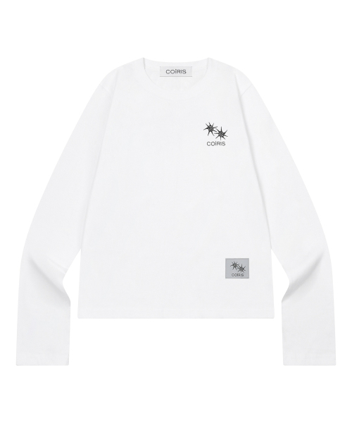 COIRIS(コイリス)の「ローネックバックレタリングロングスリーブTシャツ(3カラー)(Tシャツ/カットソー・レディース・チャコールグレー/ブラック/カーキ/ホワイト・FREE)」の5枚目の写真