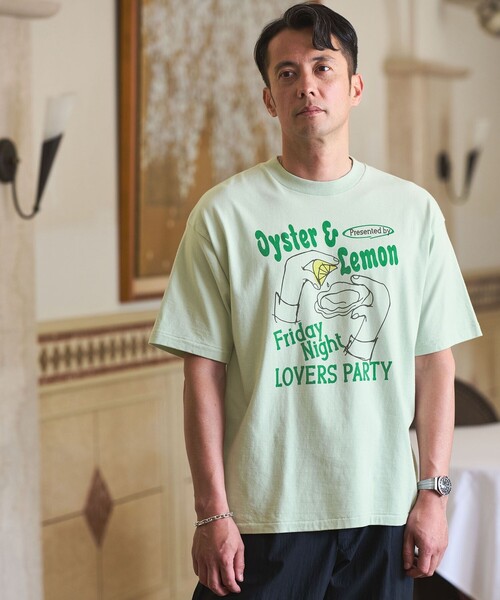 SCREEN STARS(スクリーンスターズ)の「【別注】<SCREEN STARS>GLR シーフード 半袖 Tシャツ(Tシャツ/カットソー・メンズ・ベージュ/ホワイト/ライム・XL/M/L)」の3枚目の写真