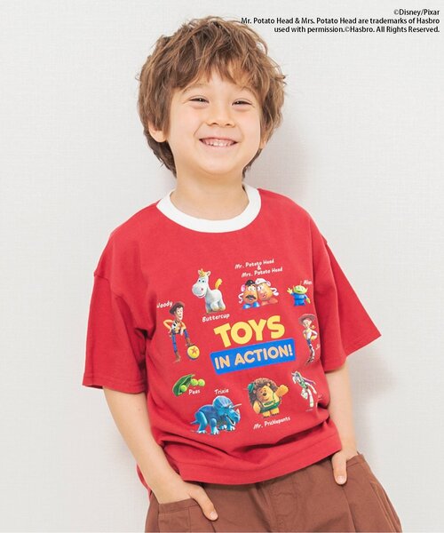 Disney(ディズニー)の「ディズニーキャラクター トイ・ストーリー/グラフィックTシャツ(Tシャツ/カットソー・キッズ・サックスブルー/レッド・130/140/80/90/100/110/120)」の1枚目の写真