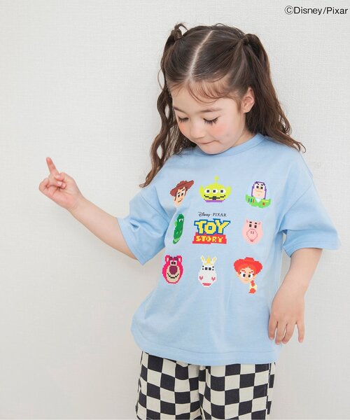 Disney(ディズニー)の「ディズニーキャラクター トイ・ストーリー/グラフィックTシャツ(Tシャツ/カットソー・キッズ・サックスブルー/レッド・130/140/80/90/100/110/120)」の2枚目の写真