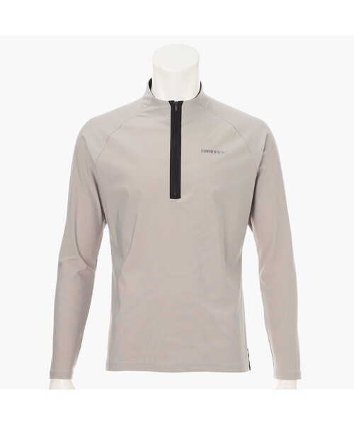 BRIEFING(ブリーフィング)の「【BRIEFING GOLF/ブリーフィングゴルフ】MEN’S PUNCHING LOGO LS HALFZIP SHIRT(Tシャツ/カットソー・メンズ・グレー・XL)」の1枚目の写真
