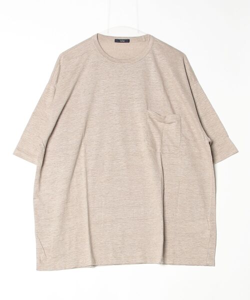 YLEVE(イレーヴ)の「YLEVE / LINEN POCKET T-SHIRT(Tシャツ/カットソー・メンズ・グレー/ブラック/オレンジ/グレー系その他/レッド/ホワイト・4/5)」の2枚目の写真