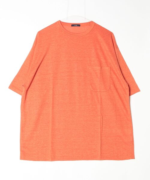 YLEVE(イレーヴ)の「YLEVE / LINEN POCKET T-SHIRT(Tシャツ/カットソー・メンズ・グレー/ブラック/オレンジ/グレー系その他/レッド/ホワイト・4/5)」の6枚目の写真