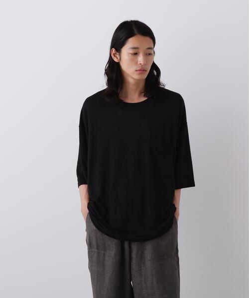YLEVE(イレーヴ)の「YLEVE / LINEN POCKET T-SHIRT(Tシャツ/カットソー・メンズ・グレー/ブラック/オレンジ/グレー系その他/レッド/ホワイト・4/5)」の3枚目の写真