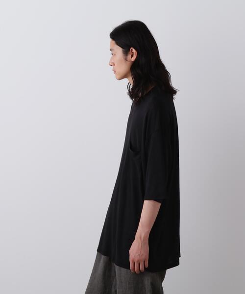 YLEVE(イレーヴ)の「YLEVE / LINEN POCKET T-SHIRT(Tシャツ/カットソー・メンズ・グレー/ブラック/オレンジ/グレー系その他/レッド/ホワイト・4/5)」の13枚目の写真