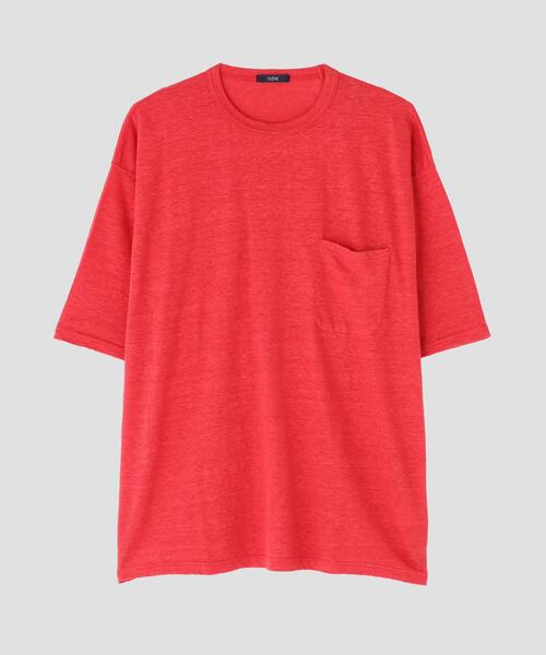 YLEVE(イレーヴ)の「YLEVE / LINEN POCKET T-SHIRT(Tシャツ/カットソー・メンズ・グレー/ブラック/オレンジ/グレー系その他/レッド/ホワイト・4/5)」の10枚目の写真