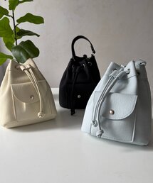 Chez toi | フロントポケット巾着2WAYBAG(トートバッグ)