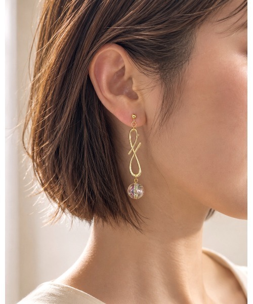 tone（トーン）の「【cocolani】［金属アレルギー対応］オーロラバブルピアス(MA)（ピアス（両耳用）・レディース・シルバー/ゴールド・FREE）」の2枚目の写真