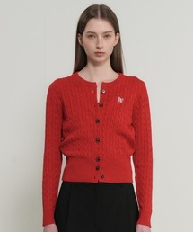 GENERAL IDEA/ジェネラルアイディア WOMAN SIGNATURE SUPER FINE WOOL CABLE CARDIGAN ウールブレンドケーブル編みカーディガン 丸首 クルーネック ラウンドネック レディース 秋 秋服 2026年秋冬 冬服