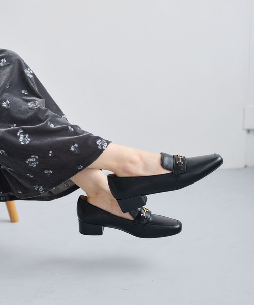 mysty woman(ミスティウーマン)の「ビットヒールローファー 1050648(ローファー・レディース・ブラック/ブラウン・MEDIUM/LARGE)」の4枚目の写真
