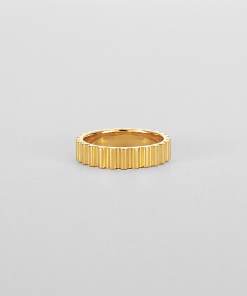 COCOSHNIK ONKITSCH(ココシュニックオンキッチュ)の「シルバー トラペーズガドルーンリングGP(リング・レディース・クリア・14/10/12)」の2枚目の写真