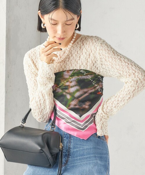 SHIPS(シップス)の「【SHIPS別注】THE CULTURE CORD: ARTIST SCARF(AS)(バンダナ/スカーフ・レディース・イエロー系/ホワイト/ピンク・ONE SIZE)」の8枚目の写真