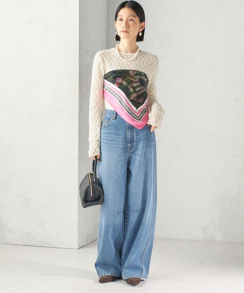 SHIPS(シップス)の「【SHIPS別注】THE CULTURE CORD: ARTIST SCARF(AS)(バンダナ/スカーフ・レディース・イエロー系/ホワイト/ピンク・ONE SIZE)」の12枚目の写真