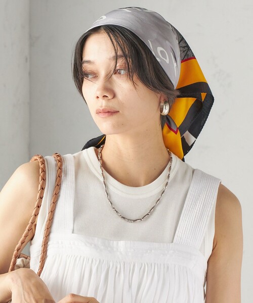 SHIPS(シップス)の「【SHIPS別注】THE CULTURE CORD: ARTIST SCARF(AS)(バンダナ/スカーフ・レディース・イエロー系/ホワイト/ピンク・ONE SIZE)」の13枚目の写真