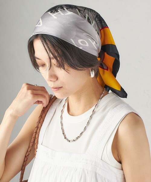SHIPS(シップス)の「【SHIPS別注】THE CULTURE CORD: ARTIST SCARF(AS)(バンダナ/スカーフ・レディース・イエロー系/ホワイト/ピンク・ONE SIZE)」の14枚目の写真