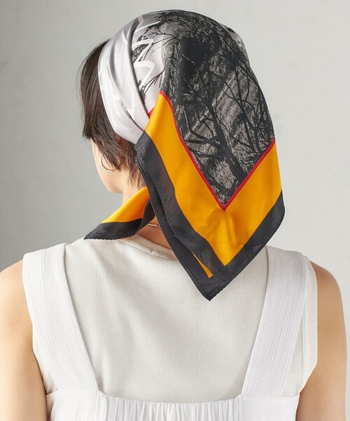 SHIPS(シップス)の「【SHIPS別注】THE CULTURE CORD: ARTIST SCARF(AS)(バンダナ/スカーフ・レディース・イエロー系/ホワイト/ピンク・ONE SIZE)」の16枚目の写真