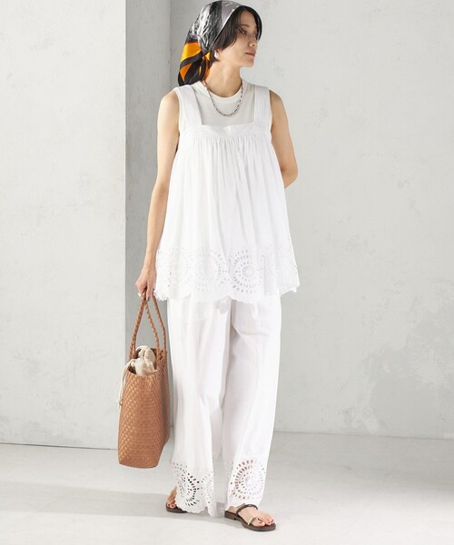 SHIPS(シップス)の「【SHIPS別注】THE CULTURE CORD: ARTIST SCARF(AS)(バンダナ/スカーフ・レディース・イエロー系/ホワイト/ピンク・ONE SIZE)」の17枚目の写真
