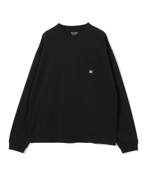 BEAMS(ビームス)の「BMSロゴ ロングスリーブ Tシャツ(Tシャツ/カットソー・メンズ・ネイビー/ホワイト/ブラック・MEDIUM/SMALL/X-LARGE/LARGE/XX-LARGE)」の3枚目の写真