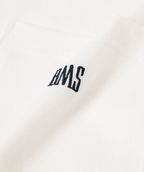 BEAMS(ビームス)の「BMSロゴ ロングスリーブ Tシャツ(Tシャツ/カットソー・メンズ・ネイビー/ホワイト/ブラック・MEDIUM/SMALL/X-LARGE/LARGE/XX-LARGE)」の9枚目の写真