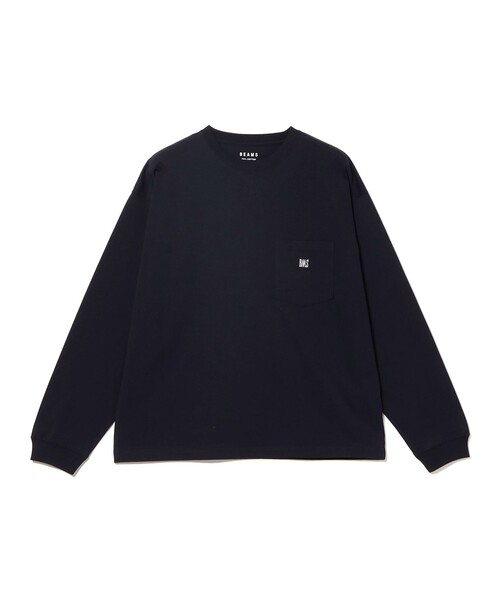 BEAMS(ビームス)の「BMSロゴ ロングスリーブ Tシャツ(Tシャツ/カットソー・メンズ・ネイビー/ホワイト/ブラック・MEDIUM/SMALL/X-LARGE/LARGE/XX-LARGE)」の16枚目の写真