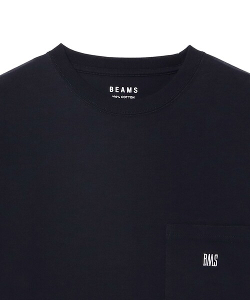 BEAMS(ビームス)の「BMSロゴ ロングスリーブ Tシャツ(Tシャツ/カットソー・メンズ・ネイビー/ホワイト/ブラック・MEDIUM/SMALL/X-LARGE/LARGE/XX-LARGE)」の17枚目の写真