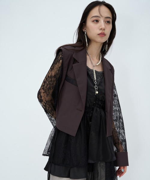 HARE(ハレ)の「【接触冷感】レースキリカエジャケットLS(HARE)(テーラードジャケット・レディース・ブラウン/ブラック/グレー/ブラック系その他・FREE)」の19枚目の写真