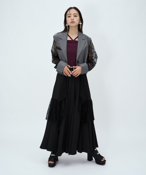 HARE(ハレ)の「【接触冷感】レースキリカエジャケットLS(HARE)(テーラードジャケット・レディース・ブラウン/ブラック/グレー/ブラック系その他・FREE)」の10枚目の写真