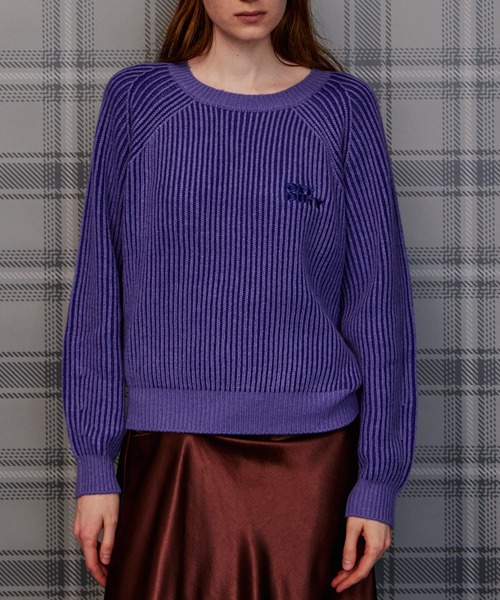 MAISON SPECIAL(メゾンスペシャル)の「【2026Autumn PRE-ORDER】OFF DUTY Logo Knit/OFF DUTYロゴニット(ニット/セーター・レディース・パープル/レッド/ブラック/グリーン・FREE)」の11枚目の写真